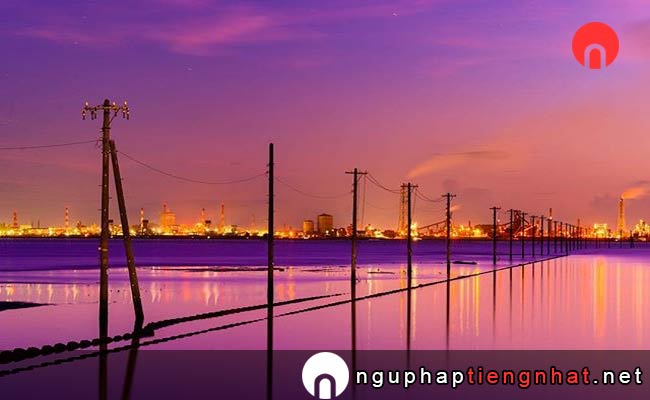 Các địa điểm du lịch ở chiba - Hàng cột điện trên bờ biển Egawa