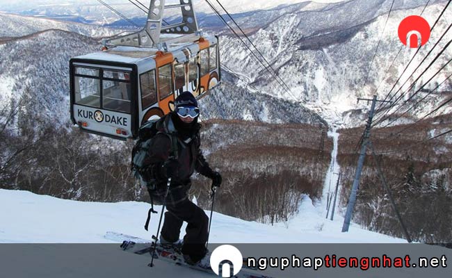 Các địa điểm du lịch ở Hokkaido - Núi Kurodake mùa tuyết
