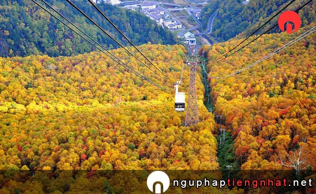 Các địa điểm du lịch ở Hokkaido - Núi Kurodake mùa thu