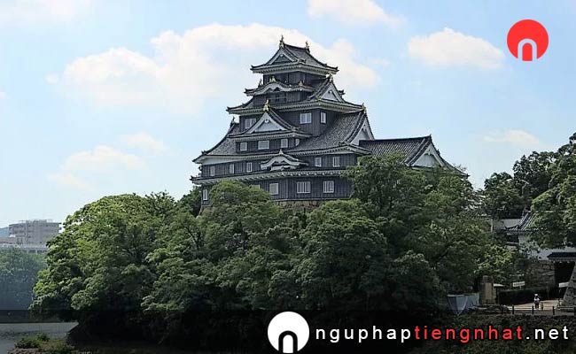 Các địa điểm du lịch ở okayama - Lâu đài Thành Okayama
