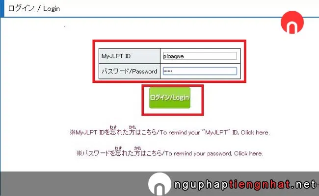 Cách đăng ký tài khoản JLPT ở Nhật Bản bước 12