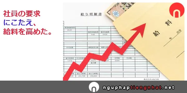 Ngữ pháp ～に応えて