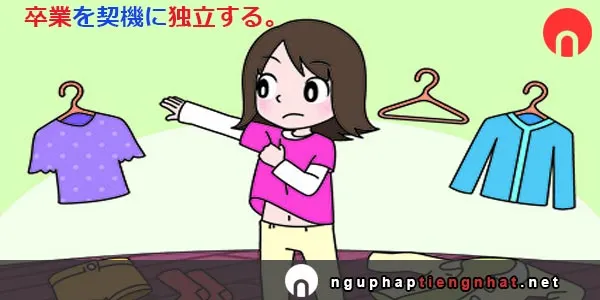 Ngữ pháp ～を契機に/を契機として/を契機にして