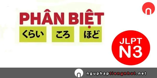 Cách sử dụng ころ、～くらい、～ほど