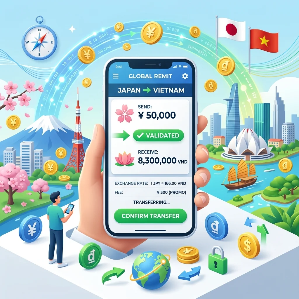Gửi tiền từ Nhật Bản về Việt Nam